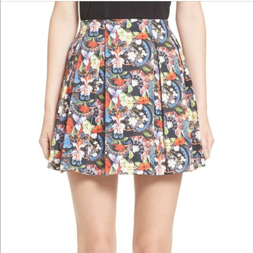 Alice + Olivia Floral Minkiskirt